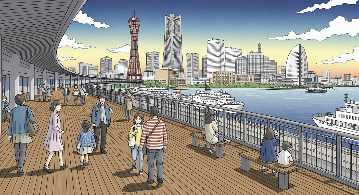 横浜観光で外せない！潮風が心地よい横浜港大さん橋国際客船ターミナルの魅力完全ガイド！